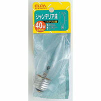 ●シャンデリアなどの装飾照明に適しています。●ガラス球の形状がローソクの炎形の電球。シャンデリア器具にはもちろん、電球の形やフィラメントの輝きを見せるブラケット、ペンダントにも使用できます。備考定格：　・電圧　100/110V　・消費電力 40W　・寿命：約1,500時間備考本体サイズ：　・全長：102mm　・バルブ径：37mm　・口金：E26入数1個カラークリアメーカー取寄品