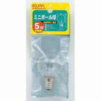 樂天商城 - 白熱電球 口金E17 ミニボール球 G-8002H(C) ミニボール球 5W E17 G40 クリア G-8002H(C) ELPA（エルパ・朝日電器）