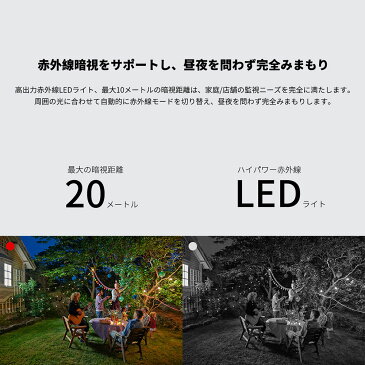 スマホで防犯 最大4台接続可能 水鏡 モニター+Wi-Fi屋外IPカメラ(2台)セット_JA-T6204-PO1031-WP