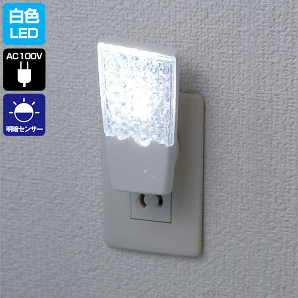 屋内照明 ナイトライト センサー（明暗） PM-L112(W)_1641100_屋内用 明暗センサーライト ホワイト_ELP..