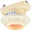 引掛ソケット 角型引掛ランプソケット(照明用/口金E26用/100Wまで)_00-7051_HS-LH26_OHM(オーム電機)