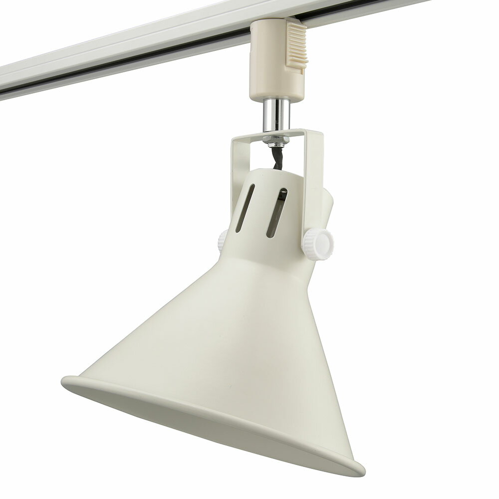 レールライト（口金E26/アーム長144mm/ホワイト/電球別売）_06-5021_ORL-SE26M-W_O...