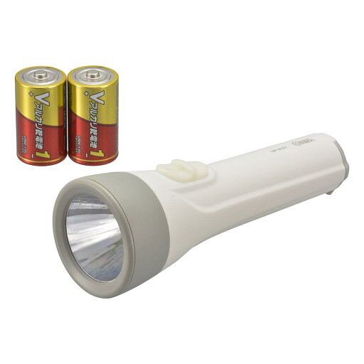 オーム電機 LED懐中ライト LHP-1211C7 08-0924 OHM 蓄光スイッチ 単1形×2本付属 連続使用135時間 110lm オーム電機 LED懐中ライト LHP-1211C7 08-0924 OHM 蓄光スイッチ 単1形×2本付属 連続使用135時間 110lm