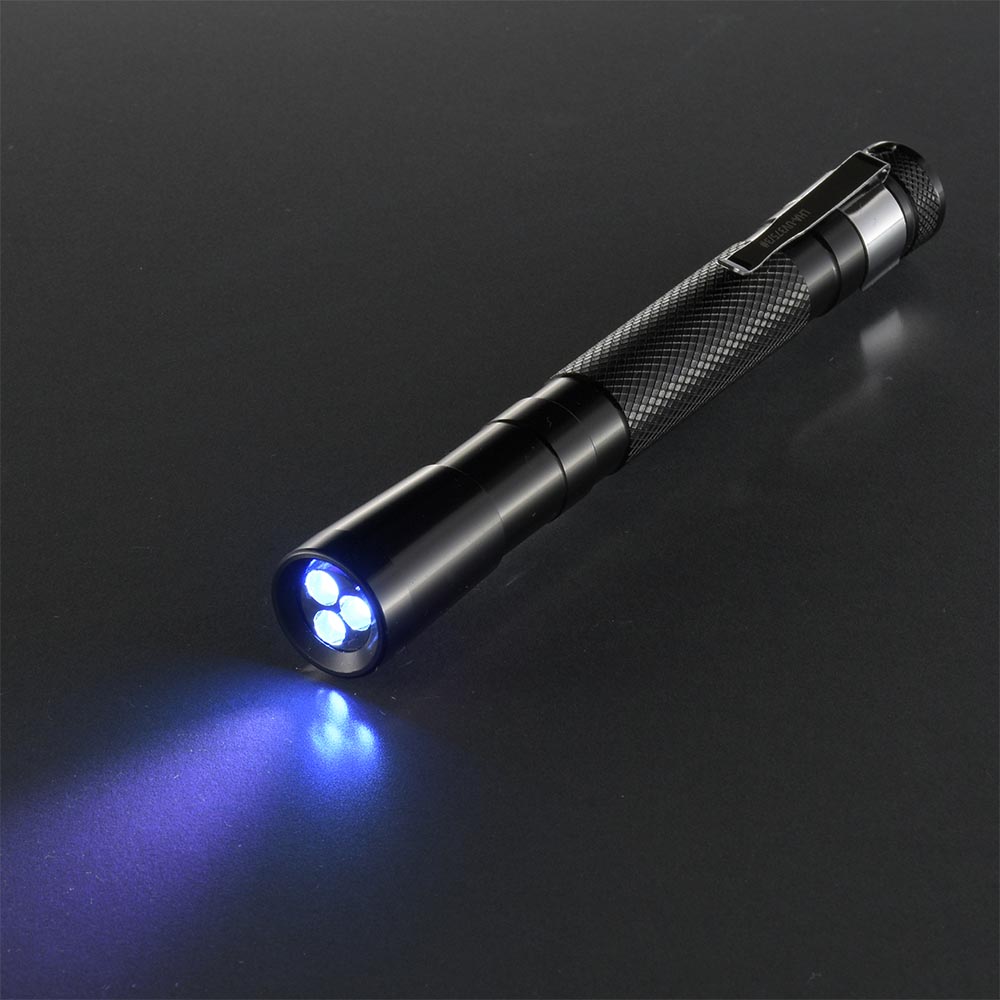 オーム電機 3灯式LED UVブラックライト LHA-UV375/3-K2 08-1023 OHM 波長375nm 連...