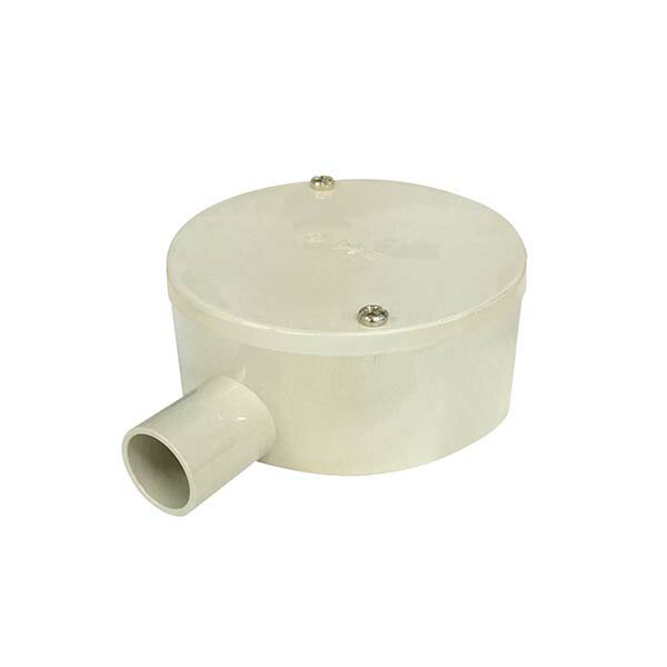 樂天商城 - 露出用丸形ボックス 14用1方出｜PVM14-1K 00-9118｜ミライ 未来工業