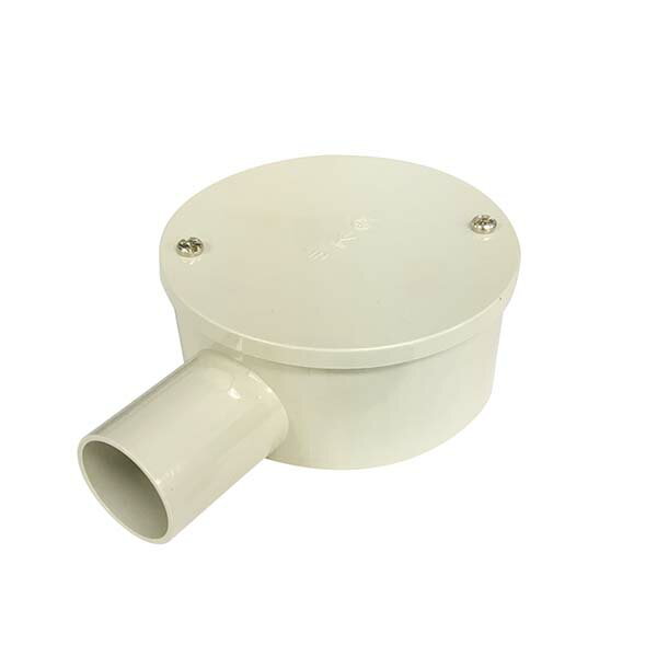 樂天商城 - 露出用丸形ボックス 22用1方出｜PVM22-1KJ 00-9347｜ミライ 未来工業