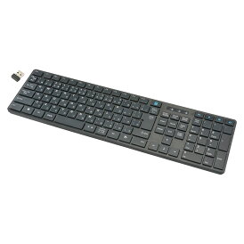 キーボード パソコン ワイヤレス 無線 PCGEAR 無線ワイヤレスキーボード ブラック|PC-SKW41 K 01-3515|OHM(オーム電機)