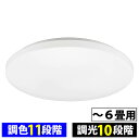 LEDシーリングライト 調色11段階・調光10段階(~6畳用/直径45cm/全灯時33W/3300 lm)_06-5598_LE-Y33T6G-W1_OHM(オーム電機)