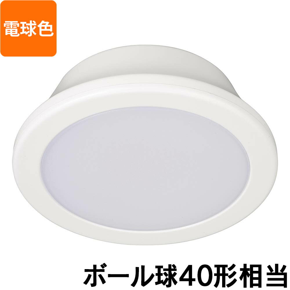 樂天商城 - LEDミニシーリングライト 40形 600ルーメン 電球色｜LE-Y6LG-W 06-5501 オーム電機