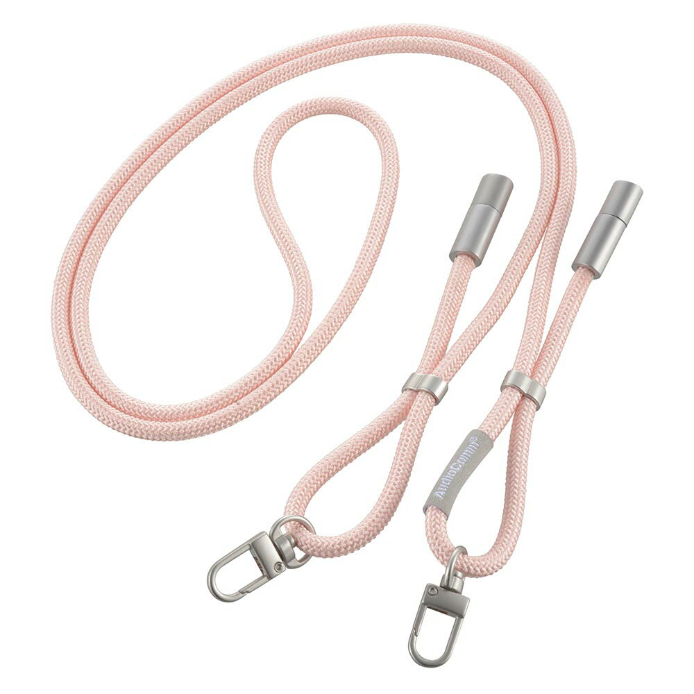 チャージングストラップケーブル（編み込み/USB-C to USB-C/1.5m/コーラル）_01-7272_SMT-LSCC15N-O_OHM（オーム電機）