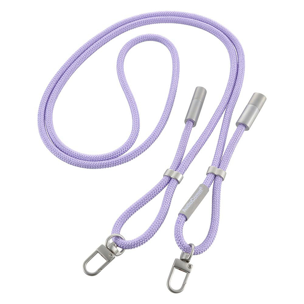 Rakuten - チャージングストラップケーブル（編み込み/USB-C to USB-C/1.5m/パープル）_01-7275_SMT-LSCL15N-V_OHM（オーム電機）