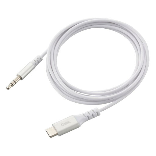 AudioComm 変換ケーブル Type-C/φ3.5mm 1.8m|SMT-L18SP-W 01-7315 オーム電機 OHM AudioComm 変換ケーブル Type-C/φ3.5mm 1.8m|SMT-L18SP-W 01-7315 オーム電機 OHM