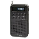 充電式ポケットラジオ(ワイドFM/連続使用15時間 イヤホン時/ブラック)_03-7052_RAD-P332N-K_OHM(オーム電機)