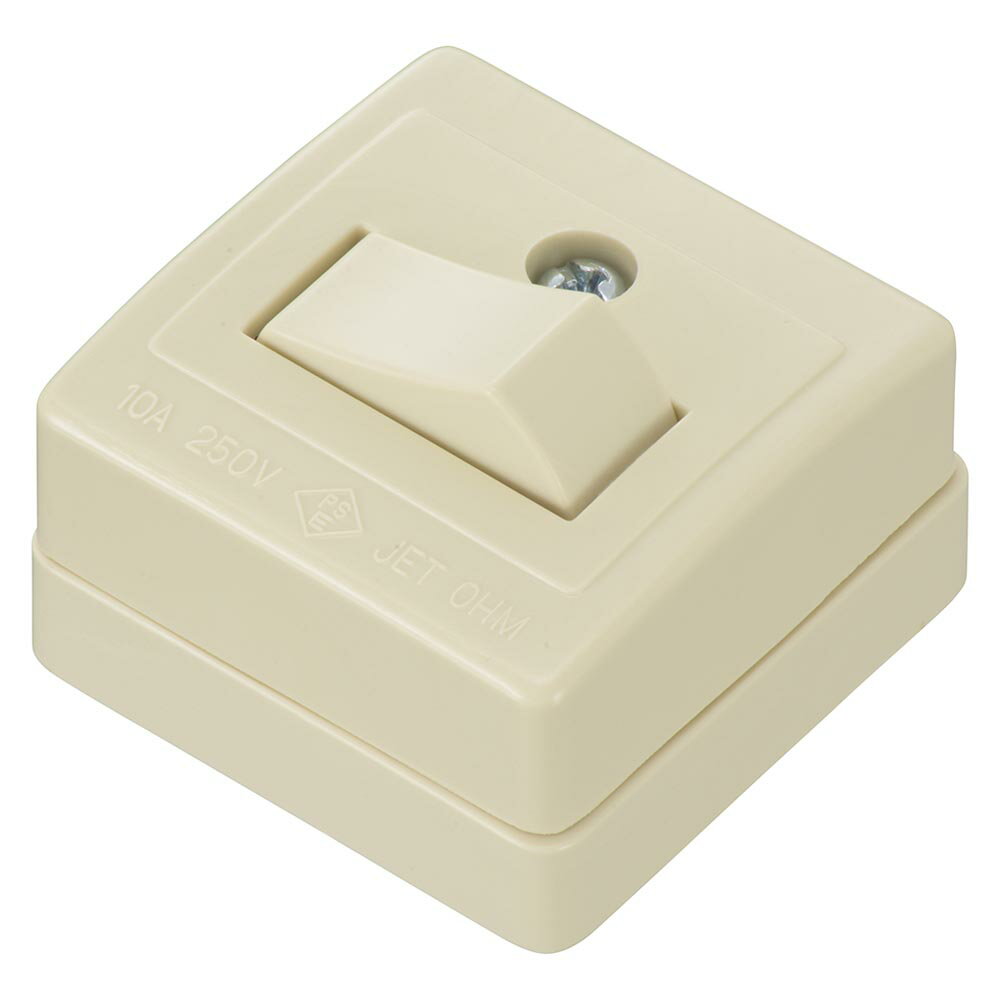 樂天商城 - 角型タンブラスイッチ（3路/露出配線用/1000Wまで/10A-250V）_06-5392_HS-RSW3R/P_OHM（オーム電機）