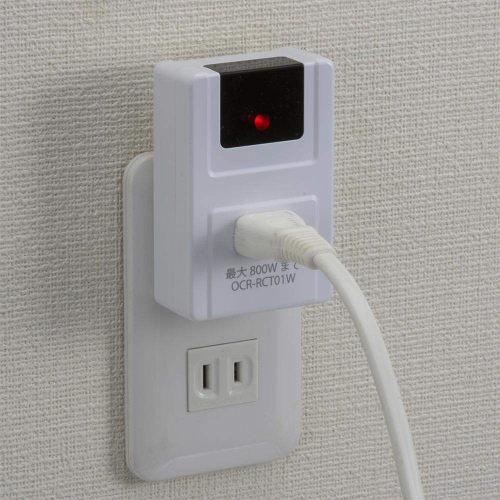 エクサイトセキュリティ楽天市場店のリモコンコンセント【電気器具のON/OFFに】（最大800Wまで/ホワイト）_07-8778_OCR-RCT01W_OHM（オーム電機）｜アングル3