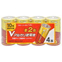 アルカリ乾電池 Vシリーズ (単2形×4本パック)_08-4123_LR14VS4P_OHM(オーム電機)(2)