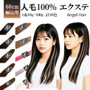 エクステ 人毛100%【累計5万本突破】編み込み 三つ編み 全10色 60cm 1束10g 100g 毛束 セルフ 子供 キッズ エクステンション ロング メッ...