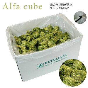 【業務用】【同梱可】大容量5kg アルファルファ牧草キューブ加工歯の健康を整えるカミカミおやつ不正咬合の抑制・ストレス解消にアルファーキューブ うさぎ おやつ 触れ合いにも最適