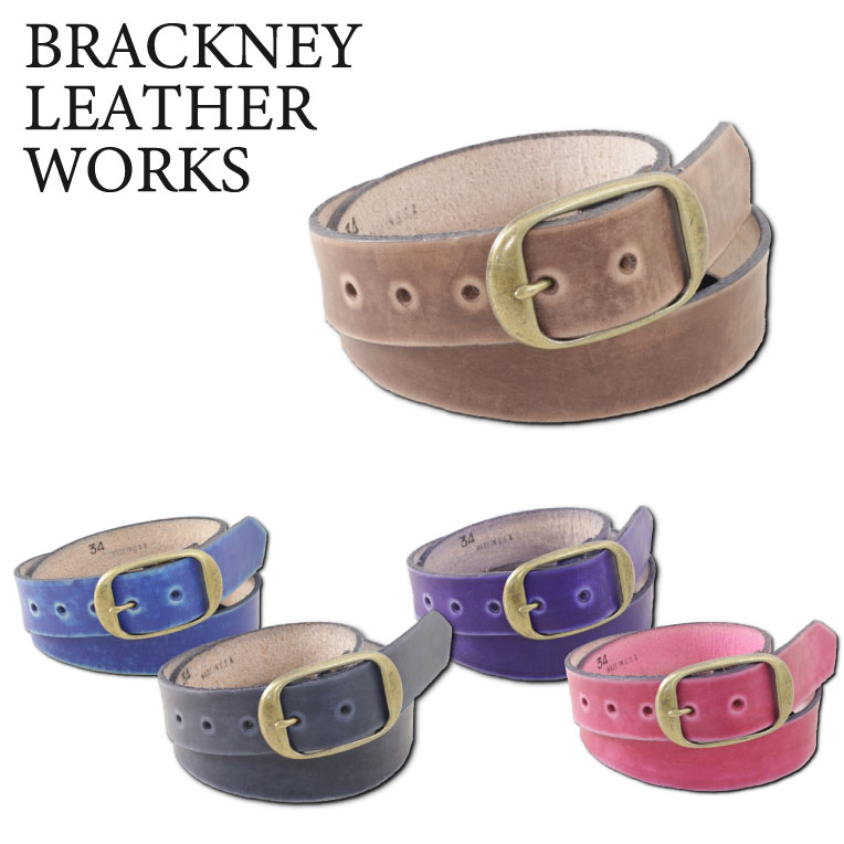 ビンテージワークス 『BRACKNEY LEATHER WORKS/ブラックニーレザーワークス』BPR112 LEATHER PLAIN BELT/レザープレーンベルト -全5色-/カジュアル/ビンテージ/本革/バックル/USA/[BPR112]