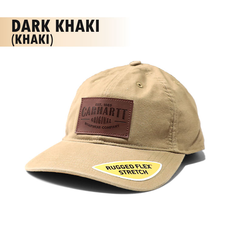 『CARHARTT/カーハート』crhtt103534 Rigby Stretch Fit Leatherette Patch Cap / ストレッチフィット レザーパッチキャップ -全2色- 6パネル/レザー/アメリカ/1889 [crhtt103534]