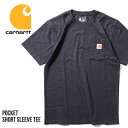 カーハート Tシャツ メンズ CARHARTT/カーハート CRHTT87 POCKET SHORT SLEEVE TEE / ポケット半袖Tシャツ -全1色- アメリカ ワークウェア WORKWEAR 6.75オンス パッチ ロゴ 霜降 ヘザー 大きいサイズ メンズ レディース オーバーサイズ ビッグサイズ シンプル US規格 [CRHTT87ch]