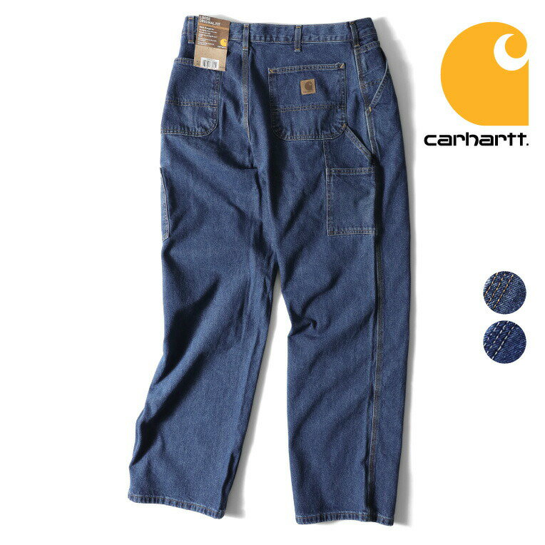 CARHARTT/カーハート CRHTT-B13 LOOSE ORIGINAL FIT WORK JEAN / ルーズ オリジナルフィット ワーク ジーンズ -全2色- デニム ウォッシュ ヴィンテージ ペインターパンツ ハンマーループ シンプル ワークパンツ 洗い パッチ ロゴ メンズ [CRHTT-B13]