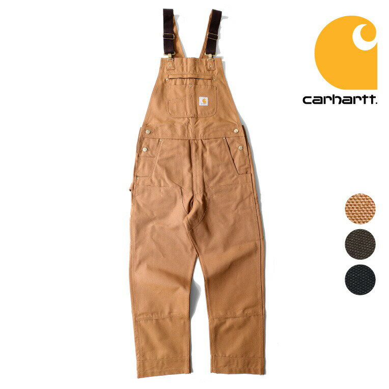 CARHARTT/カーハート CRHTT-R01 DUCK BIB OVERALL UNLINED / ダック ビブ オーバーオール -全3色- オーバーオール ツールポケット ヴィンテージ 厚手 ハンマーループ シンプル ワークパンツ 丈夫 カジュアル パッチ ロゴ メンズ CRHTT-R01