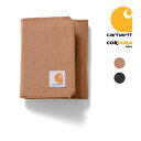 CARHARTT/カーハート CRHTT0236 NYLON DUCK TRIFOLD WALLET / ナイロンダック三つ折り財布 -全2色- メンズ レディース ロゴ パッチ ブランケット メッシュ カードポケット ギフト プレゼント