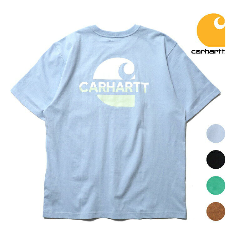 カーハート Tシャツ メンズ CARHARTT / カーハート CRHTT105710 LOOSE FIT HEAVYWEIGHT SHORT-SLEEVE POCKET C GRAPHIC T-SHIRT / ルーズフィット ヘビーウェイト ショートスリーブ ポケット グラフィックTeeシャツ -全4色- 半袖シャツ プリントT メンズ レディース オーバーサイズ [CRHTT105710]