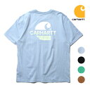 カーハート Tシャツ メンズ CARHARTT / カーハート CRHTT105710 LOOSE FIT HEAVYWEIGHT SHORT-SLEEVE POCKET C GRAPHIC T-SHIRT / ルーズフィット ヘビーウェイト ショートスリーブ ポケット グラフィックTeeシャツ -全4色- 半袖シャツ プリントT メンズ レディース オーバーサイズ [CRHTT105710]