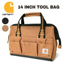 CARHARTT/カーハート crhtt260105(CT0351) 14-INCH 25 POCKET HEAVYWEIGHT TOOL BAG / 14インチ25ポケットヘビーウェイトツールバッグ -全2色- ワーク 工具 ボストンバッグ ブラックダック ブラウンダック 丈夫 収納 メンズ ロゴ パッチ CRHTT260105