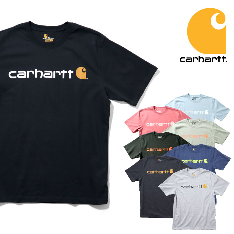 カーハート Tシャツ メンズ 『CARHARTT/カーハート』crhtt-k195 PRINT LOGO TEE SHIRTS -Original Fit- / プリントロゴ半袖Teeシャツ -全8色-アメリカ/1889/ロゴTee[CRHTT-k195]