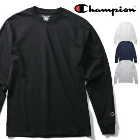 『CHAMPION / チャンピオン』 a-cc8c　5.2oz LONG SLEEVE T-SHIRT / 5.2オンス 長袖 Tシャツ -全4色- コットン/ポリエステル/ロゴ/シンプル/ユニセックス/長袖/tee/ ロンT/カジュアル[a-cc8c]