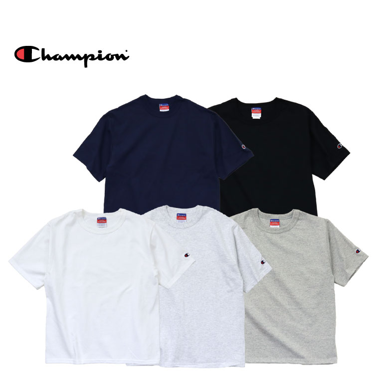 Champion チャンピオン Tシャツ a-t2102 7oz. HERITAGE JERSEY T-SHIRT / 7オンス ヘリテージ ジャージー Tシャツ -全5色- コットン ロゴ シンプル 半袖 tee バインダーネック 7oz 厚手 ヘビー a-t2102