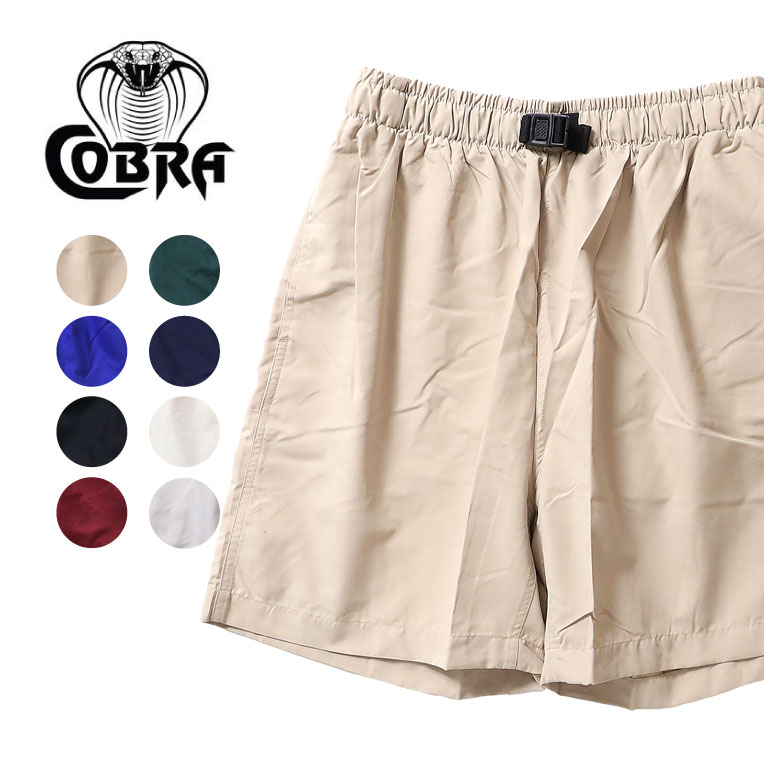 COBRA CAPS/コブラキャップス CC-AS2 MICROFIBER ALL PURPOSE SHORTS / マイクロファイバー オールパーパス ショーツ -全8色- アメリカ スポーツウェア メッシュ スポーティ 短パン ゴム バックル ポケット メンズ レディース ユニセックス アウトドア キャンプ cc-as2