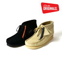 CLARKS / クラークス clks003 WALLABEE BOOT / ワラビー ブーツ -全2色- 無地 革 本革 モカシン スウェード スエード 定番 レースアップ メンズ レディース 春 秋 冬 歩きやすい 防水 ラバー カジュアル 靴 ベージュ ブラック［clks003]