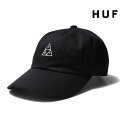 ハフ 帽子 レディース HUF / ハフ HUF346 ESSENTIALS TT LOGO CV 6PANEL / エッセンシャル トリプルトライアングル 6パネル -全1色- 帽子 キャンプ アウトドア 綿 メンズ レディース ユニセックス ワンポイント ロゴ スケーター [HUF346]