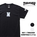 HUF / nt TS01923 HUF ~ THRASHER SUNNYDALE S/S Tee / TeeVc -S2F- vg R{ nt XbV[ TuJ XP[^[ Vv N[lbN Rbg Y fB[X Xg[g JWA[TS01923]