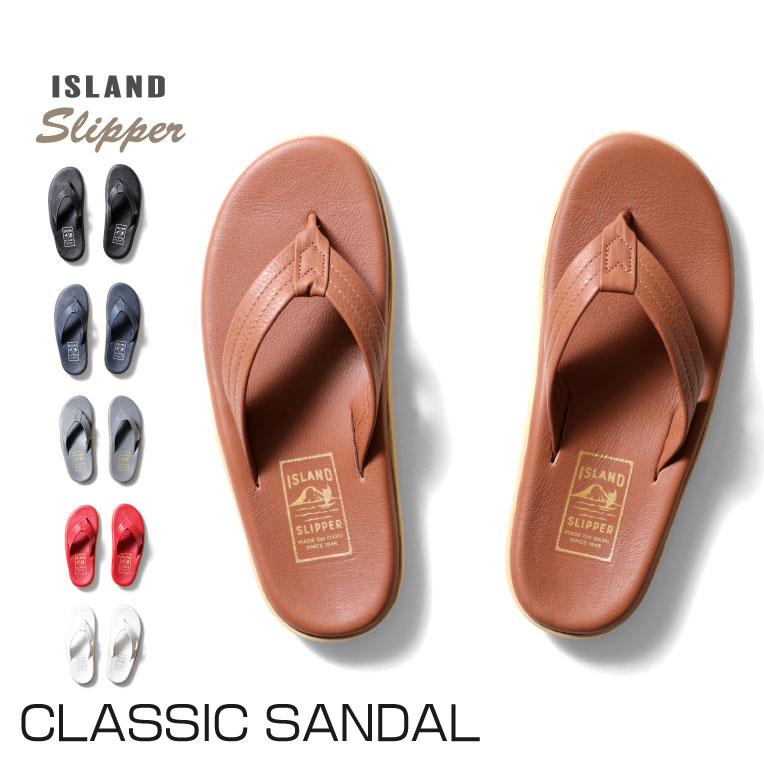 ISLAND SLIPPER / アイランドスリッパ is-pt202 CLASSIC SANDAL / クラシックサンダル -全6色-革 レザー ハワイ アメリカ HAWAII USA メンズ レディース 定番 リゾート 旅行 ハンドメイド ビーチサンダル ビーサン ギフト 