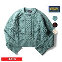 PENDLETON ペンドルトン PEN2432 WOMEN'S HERITAGE SHETLAND CROPPED FISHERMAN SWEATER / ウ...