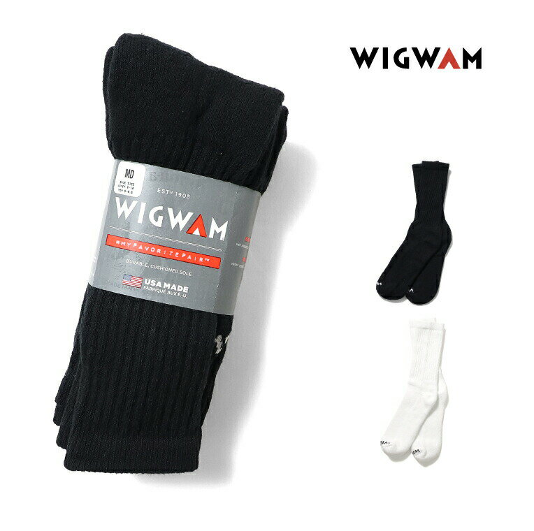 商品名 wg-s1077 CREW 3P SOCKS / クルーソックス 3足 ブランド 【WIGWAM】ウィスコンシン州に拠点に置く、1905年より続くアメリカのソックスブランド。ウィグワムは近年アメリカ国内のメーカーが質を犠牲にコストを抑えるために他国での製造を行う中で、フェアトレードを大事にしつつアメリカへ輸入される製品の量を制限する計画をワシントンに陳情し続けており、ウィグワムは極上のソックスを提供するだけでなく、自身たちも新たなテクノロジーの改革に励み続けています。 素材 コットン83% ポリエステル16％ スパンデックス1％ サイズ 大きさ MEDIUM(US5〜9.5) 約23.0〜27.5cm LARGE(US9〜12) 約27.0〜30.0cm ※上記はブランドが推奨しておりますサイズとなりますので、ご参考までにご確認ください。 カラー WHITE / BLACK