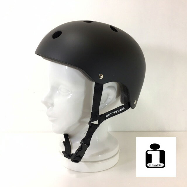 スケートボード用ヘルメット INDUSTRIAL 【 HELMET マットブラック 】自転車 リップスティック デラックス ミニ