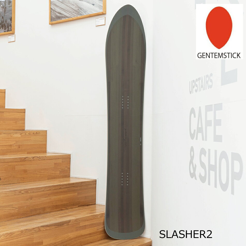 訳アリ 24 GENTEMSTICK デッキ面擦れ SLASHER 2341006 スラッシャー フラットキャンバー メンズ パウダー スノーボード 板 ゲンテンスティック