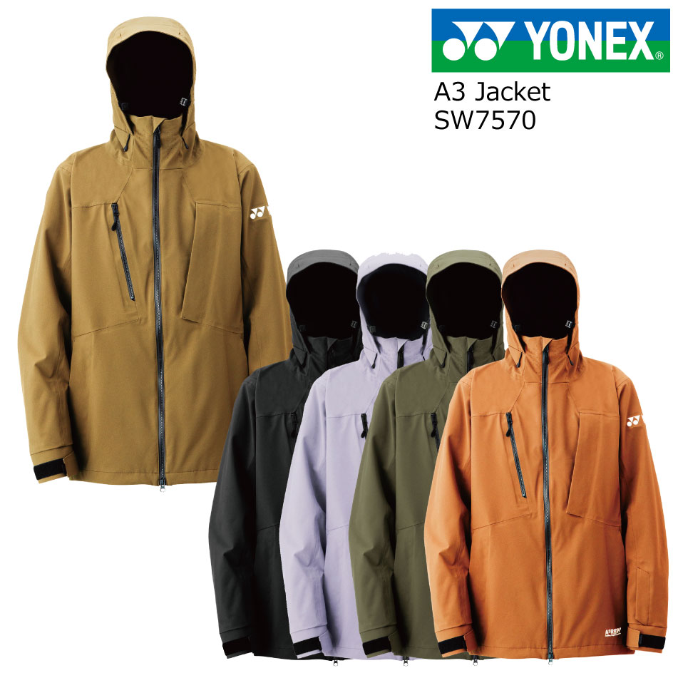 予約特典あり 24 YONEX SW7570 A3 Jacket ヨネックス ジャケット スノーボードウエア メンズ レディース 耐水圧30000mm ヒートカプセル スノボウエア