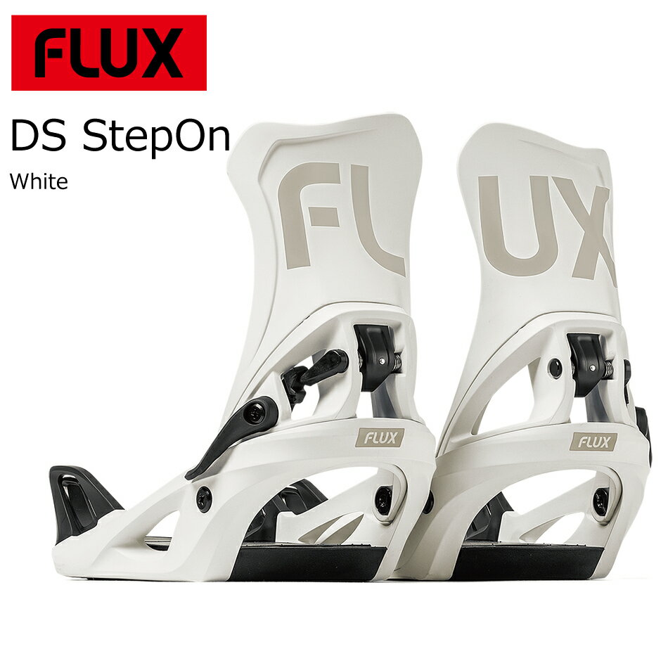 予約商品 特典あり 24-25 FLUX DS StepOn White フラックス デイーエス ステップオン S M L WM メンズ ビンディング スノーボード スノボ 25Snow