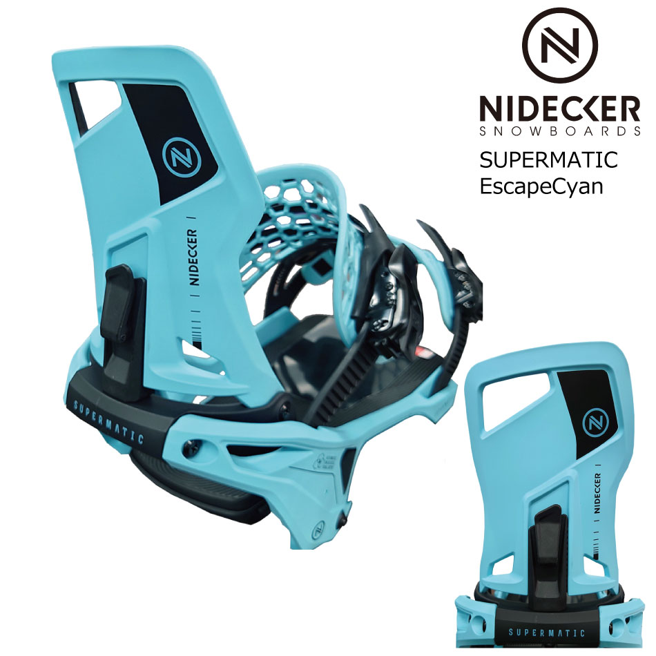 予約商品 特典あり 24-25 NIDECKER SUPERMATIC EscapeCyan ナイデッカー スーパーマチック DorpInシステム ドロップイン スーパーマティック 25Snow