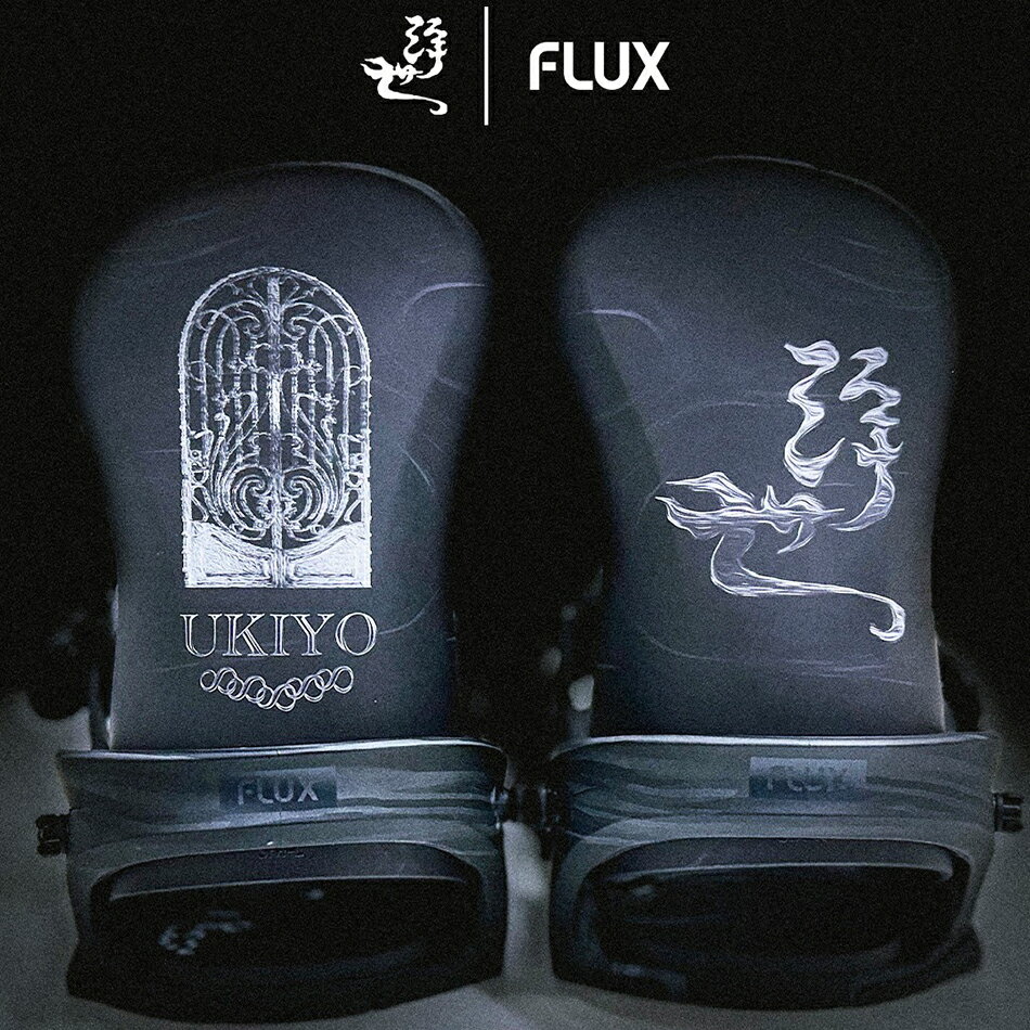 予約商品 特典あり 24-25 UKIYO x FLUX SR ウキヨ フラックス エスアール S M メンズ レディース ビンディング サーフライド グラトリ スノボー 1