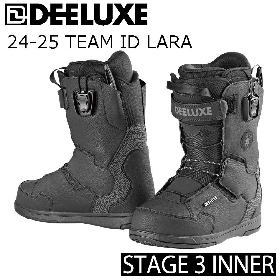 予約商品 特典あり 24-25 DEELUXE TEAM ID LARA S3 Essential Black ディーラックス チームアイディー ララ ブラック ステージ3 熱成形 サーモインナー 24Snow