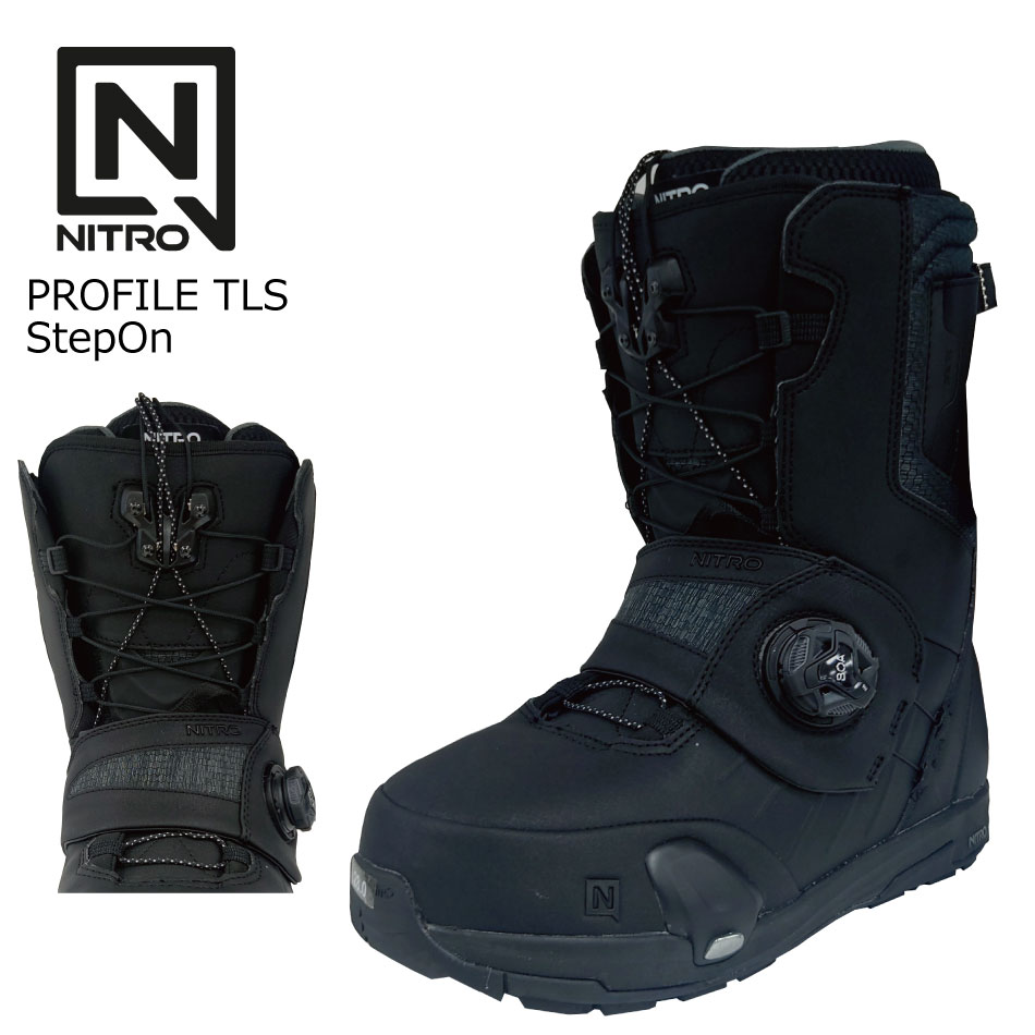 予約商品 特典あり 24-25 NITRO PROFILE TLS StepOn Black ナイトロ プロファイル TLS ステップオン バートン ステップイン 25Snow