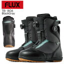 25-26 フラックス ボードブーツ ティービー ボア ブラック グレー FLUX Boots TB- BOA BlackGray フレックス調整 カービング ...
